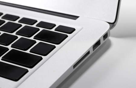 Closeup laptop keyboard