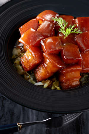 Delicious Chinese food, braised pork