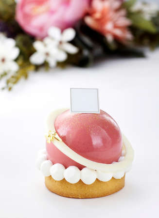 Closeup of fresh delicious cake
