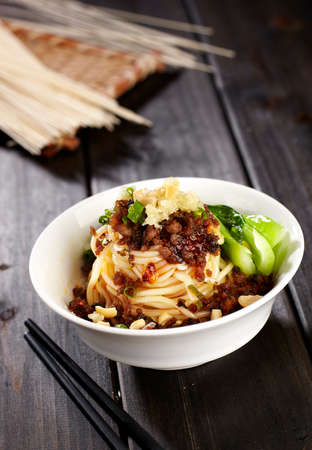 Delicious Chinese food, Dandan noodlesの写真素材