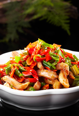 Delicious Chinese food, spicy duck tongueの写真素材