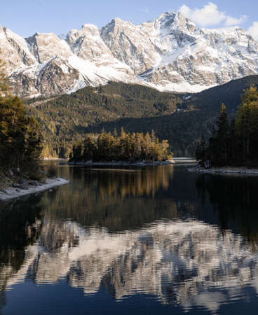 Scenic view over a lake in bavaria