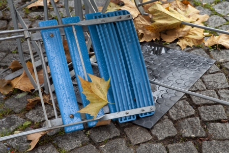 Overturned chairの写真素材