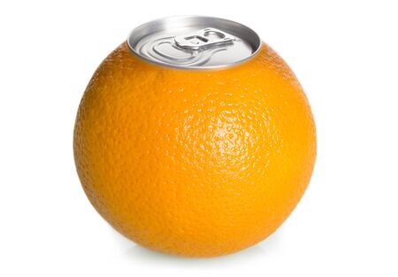 Orange can juice, concept.の写真素材