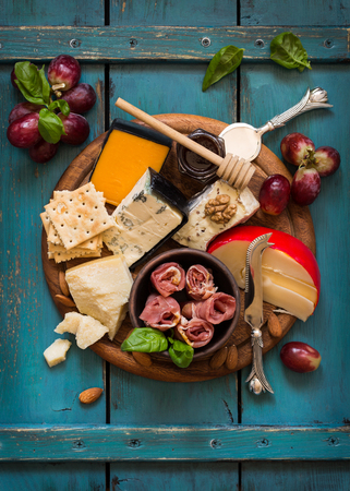 Cheese platter. Antipasti.の写真素材
