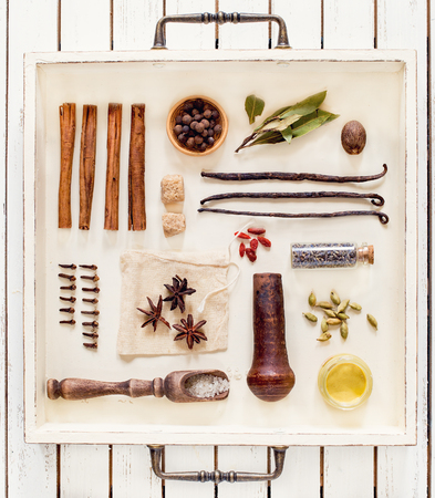 Spices and herbsの写真素材