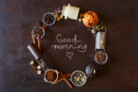 Vintage coffee bannerの写真素材