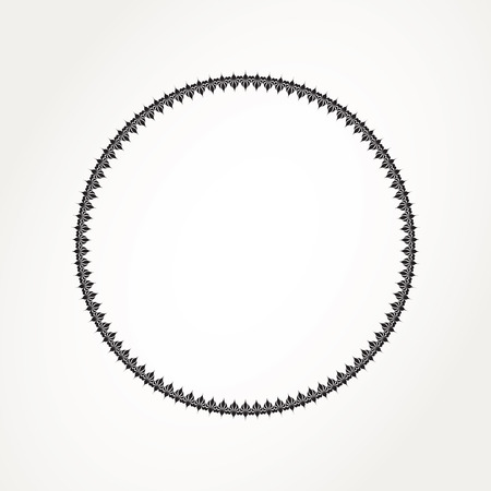 Abstract ornamental circle. Round laceのイラスト素材