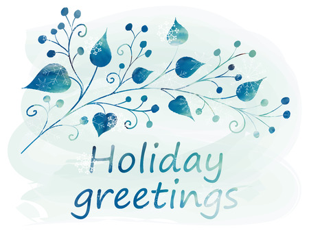 Merry Christmas Greeting Card. Holiday design. Winter. Vector illustration.のイラスト素材