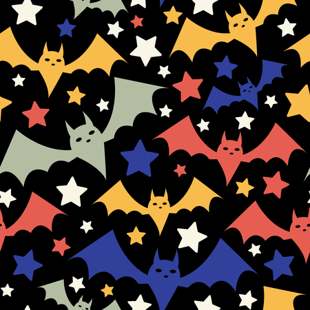 Halloween Bat Patternのイラスト素材