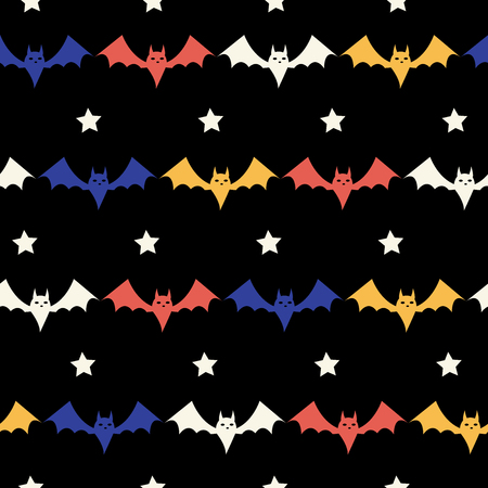 Halloween bat patternのイラスト素材
