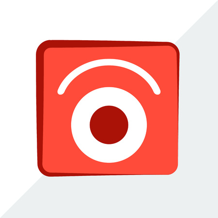 Bright, red, stylish, modern logo, design, vectorのイラスト素材