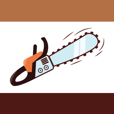 Chainsaw, vector illustration, vector, iconのイラスト素材