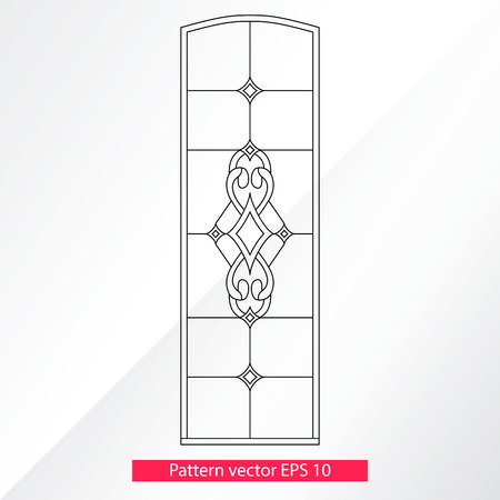 Ornament and decor, design elements. Decoration of the page. Vector illustration. Isolated on light backgroundのイラスト素材