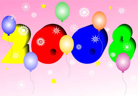 Celebration of new yearのイラスト素材