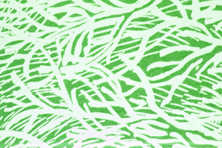 Abstract paper white geometric asymmetrical texture striped surface line on green background....