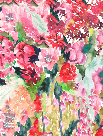 abstract flowers bouquet patternの写真素材