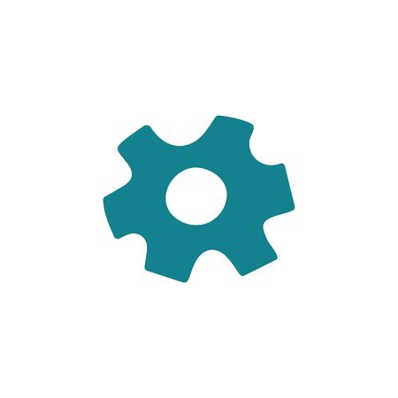 Hand drawn gear icon. Doodle cog symbol. Settings flat icon. Vector illustration.のイラスト素材