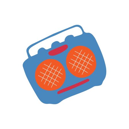 Single hand-drawn radiola icon. Musical symbol. Vector illustrationのイラスト素材