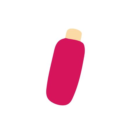 Cosmetic tube for gel, lotion, cream. Beauty product package, vector illustration. Hand drawn graphicのイラスト素材