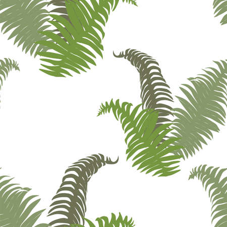 Vector seamless. Pattern with abstract tropical leaves. trendy style.のイラスト素材