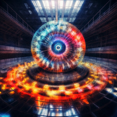 Abstract 3d rendering of an eye. Futuristic background design.の素材