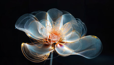 abstract fractal background a computer-generated 2D illustration, textureの素材
