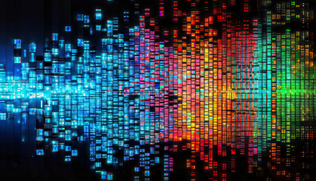 abstract multicolor background with motion blurの素材