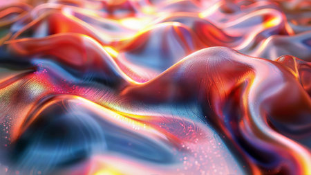 Lost in the hypnotic dance of wavy lines, each curve tells a unique story. Embrace the beauty of fluidity and grace.の素材