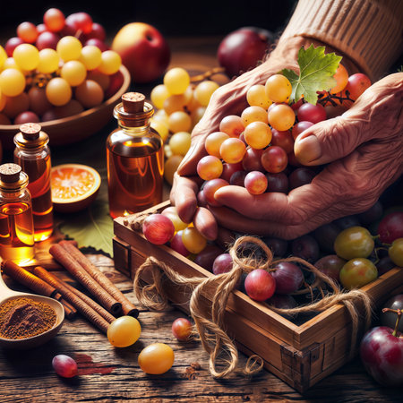 Wine, grapes and health: Grapes and the Bounty of the Harvestの素材