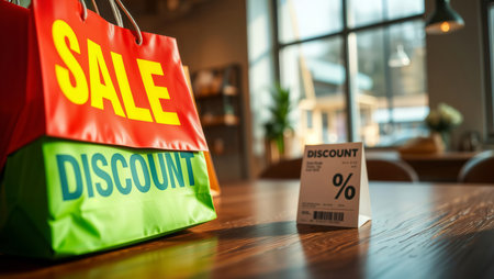 Shopping Bags. Sale and discount shopping bags.の素材