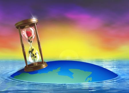 It's your time! Digital image. Illustrator & Photoshop combined work.の写真素材