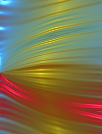 Abstract digital illustration. Calm colorful wave.