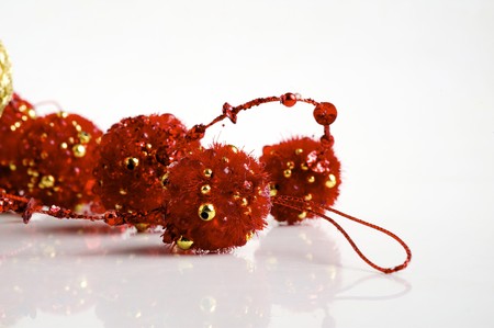 Different color is Christmas toys for the fir treeの写真素材