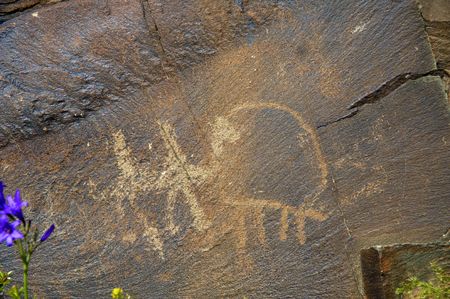 Petroglyphs within the Archaeological Landscape of Tamgaly. Almaty area, Kazakhstan