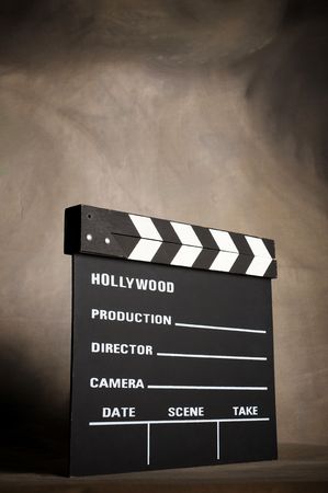 A movie production clapstick board.の写真素材