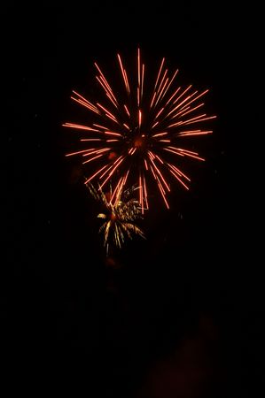 Fireworks in the night sky の写真素材