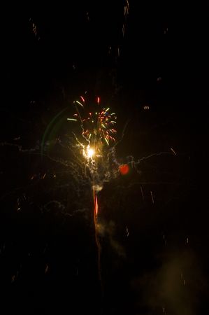 Fireworks in the night sky の写真素材