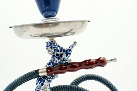 Hookah traditional Turkish on a white background