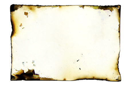 Frame from the paper burnt on edgeの写真素材