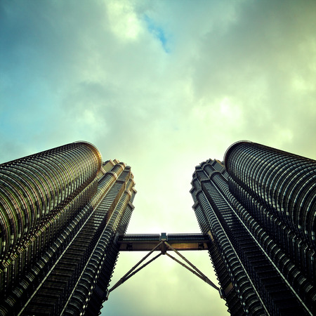 The Patronus Twin Towers, Kuala Lumpur. Special color effect.fの写真素材