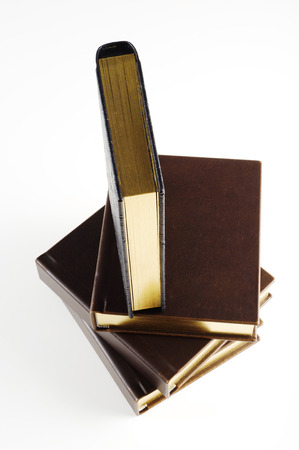 Stylish brown photo album coverの写真素材