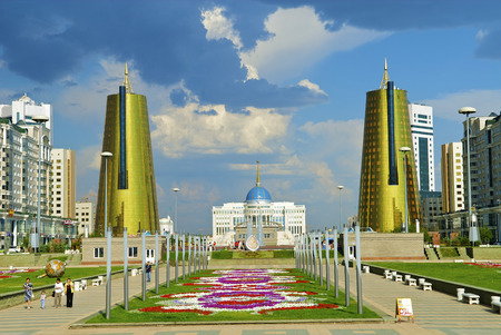 Presidential palace "Ak-Orda", Astana, Kazakhstanのeditorial素材