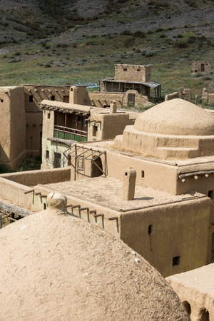 Old oriental antique fortress in Kazakhstanのeditorial素材