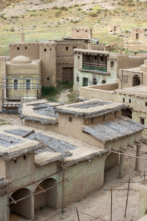 Old oriental antique fortress in Kazakhstanのeditorial素材