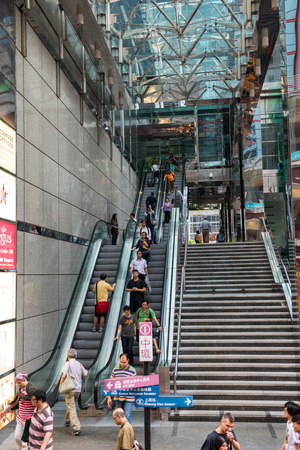 Hong Kong, China - October, 2015 : Cityscape of Hong Kong, China. ong Kong Special Administrative Region of the People's Republic of Chinaのeditorial素材