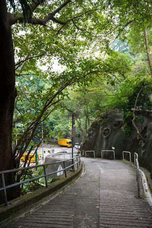 Hong Kong, China - October, 2015 : Cityscape of Hong Kong, China. ong Kong Special Administrative Region of the People's Republic of Chinaのeditorial素材