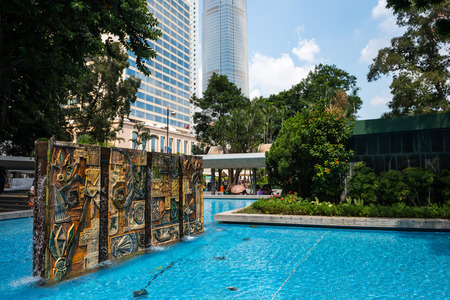 Hong Kong, China - October, 2015 : Cityscape of Hong Kong, China. ong Kong Special Administrative Region of the People's Republic of Chinaのeditorial素材