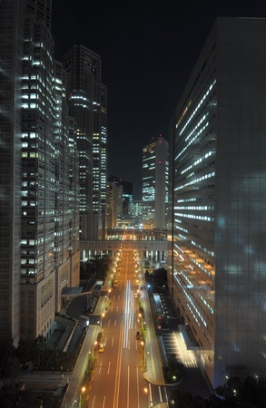 Metropolis tokyo in futuristic night viewの写真素材
