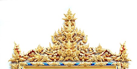 Traditional thailand in Wat Pho in Bangkok, Thailandの写真素材